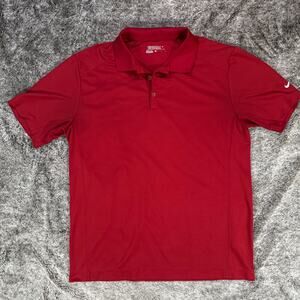 Nike Golf Polo Shirt Men's Large Red